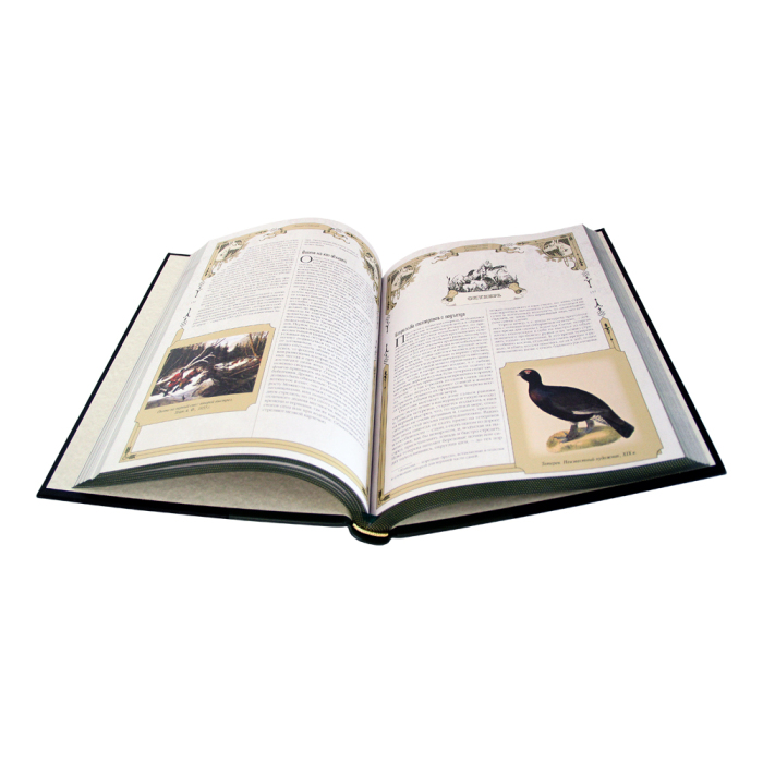 Подарочный набор "Охота" с книгой "Большая книга русской охоты" и панно
